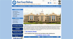 Desktop Screenshot of eastcoastrail.indianrailways.gov.in