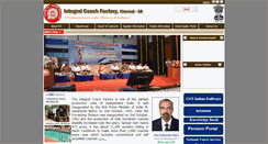 Desktop Screenshot of icf.indianrailways.gov.in