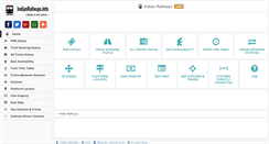 Desktop Screenshot of indianrailways.info