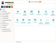 Tablet Screenshot of indianrailways.info